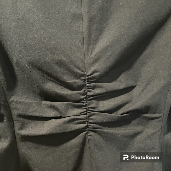 Prada Blazer Jacket Black Made in Italy Size 12 equivalent to EU 44 Three Snap - Picture 13 of 15